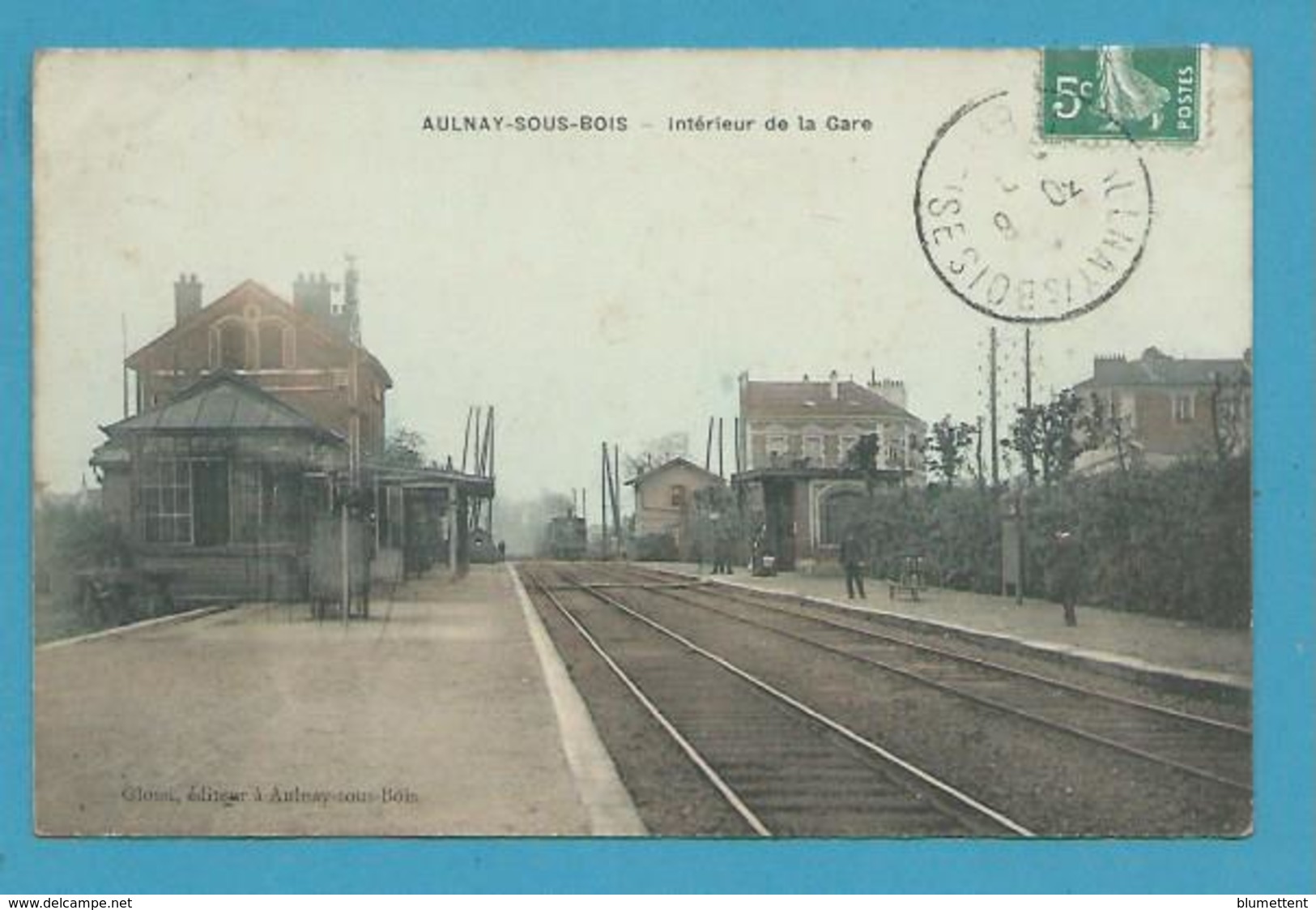 CPA - Arrivée Du Train En Gare De AULNAY-SOUS-BOIS 93 - Aulnay Sous Bois