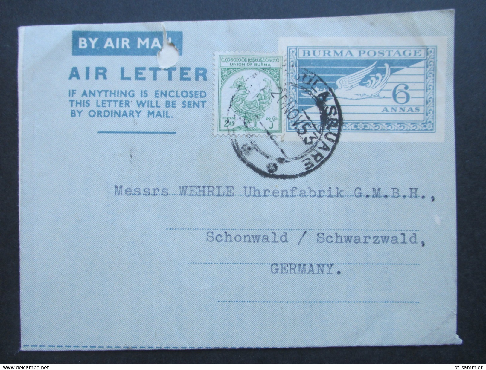 Posten Air Letter / Luftpost Ganzsachen 1950er Jahre Aerogramme. Burma / Ceylon / Australien / Pakistan / Jamaica 25 Stk - Sammlungen (ohne Album)
