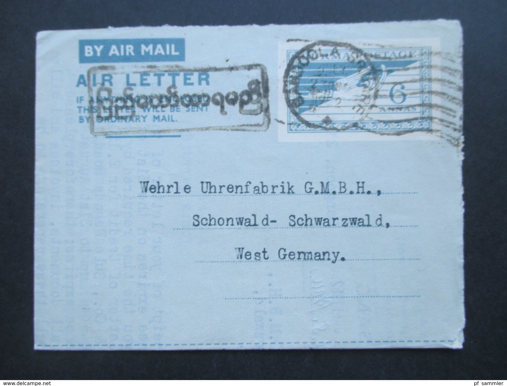 Posten Air Letter / Luftpost Ganzsachen 1950er Jahre Aerogramme. Burma / Ceylon / Australien / Pakistan / Jamaica 25 Stk