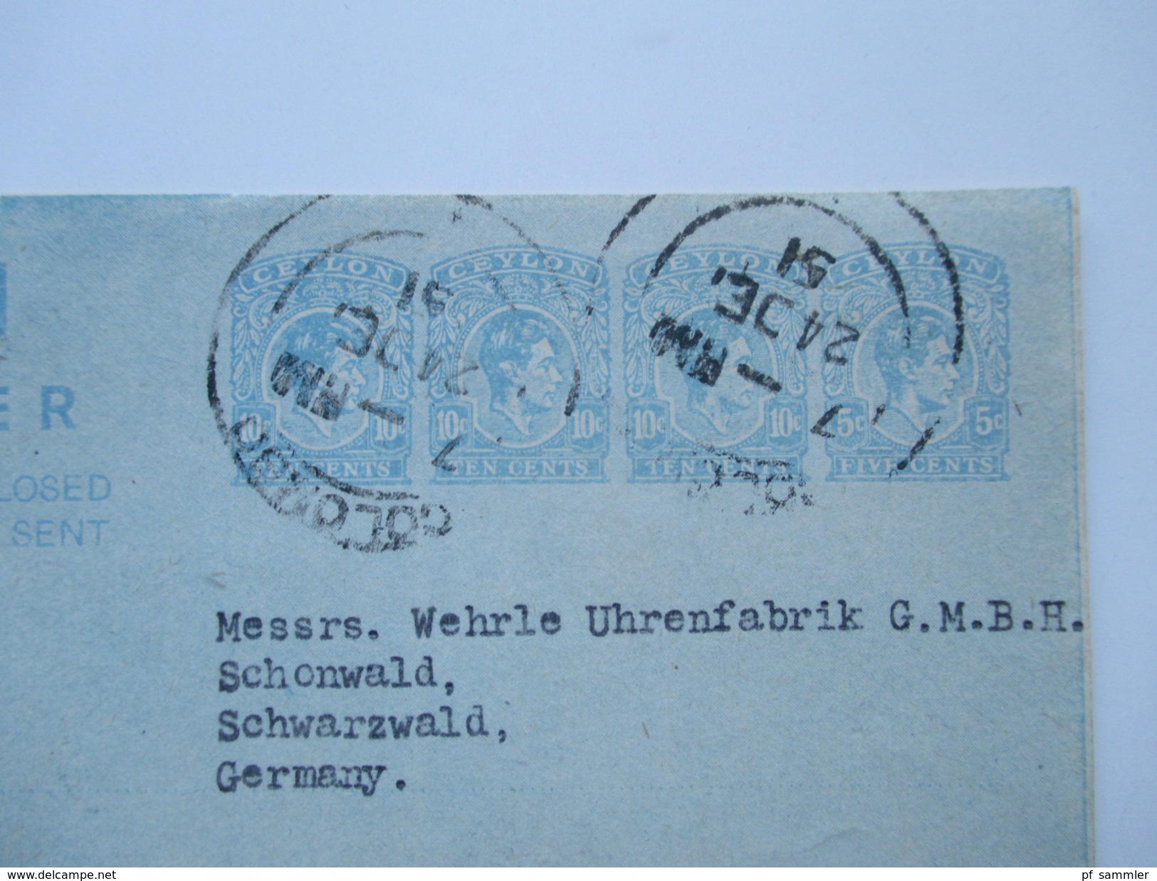 Posten Air Letter / Luftpost Ganzsachen 1950er Jahre Aerogramme. Burma / Ceylon / Australien / Pakistan / Jamaica 25 Stk