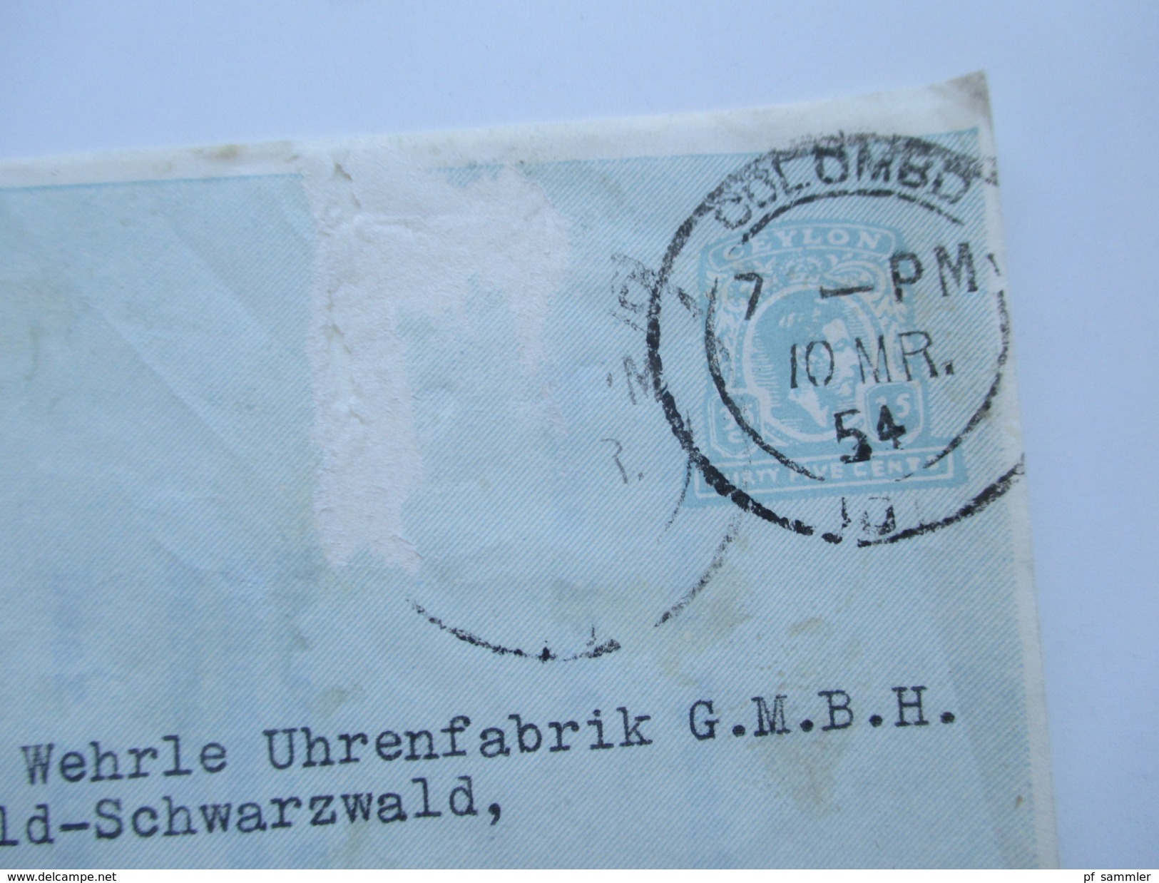 Posten Air Letter / Luftpost Ganzsachen 1950er Jahre Aerogramme. Burma / Ceylon / Australien / Pakistan / Jamaica 25 Stk