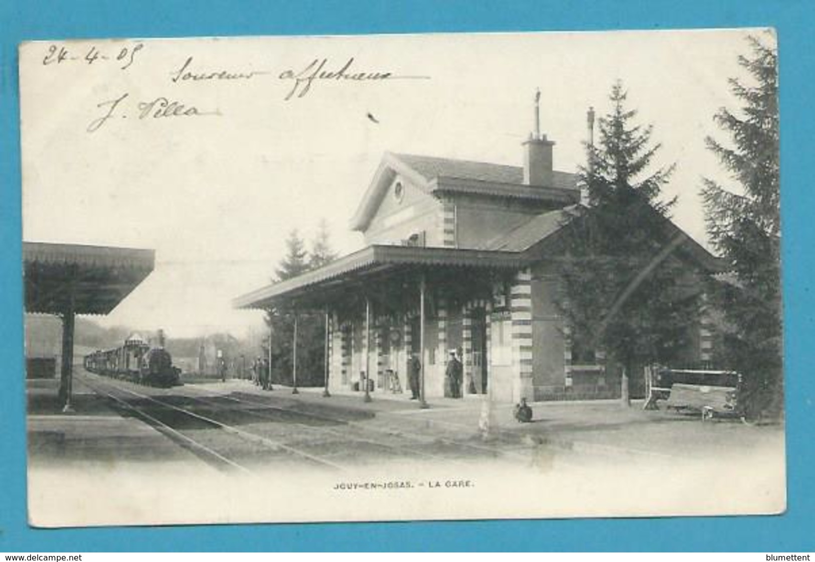 CPA - Chemin De Fer Arrivée D'un Train En Gare De JOUY-EN-JOSAS 78 - Jouy En Josas