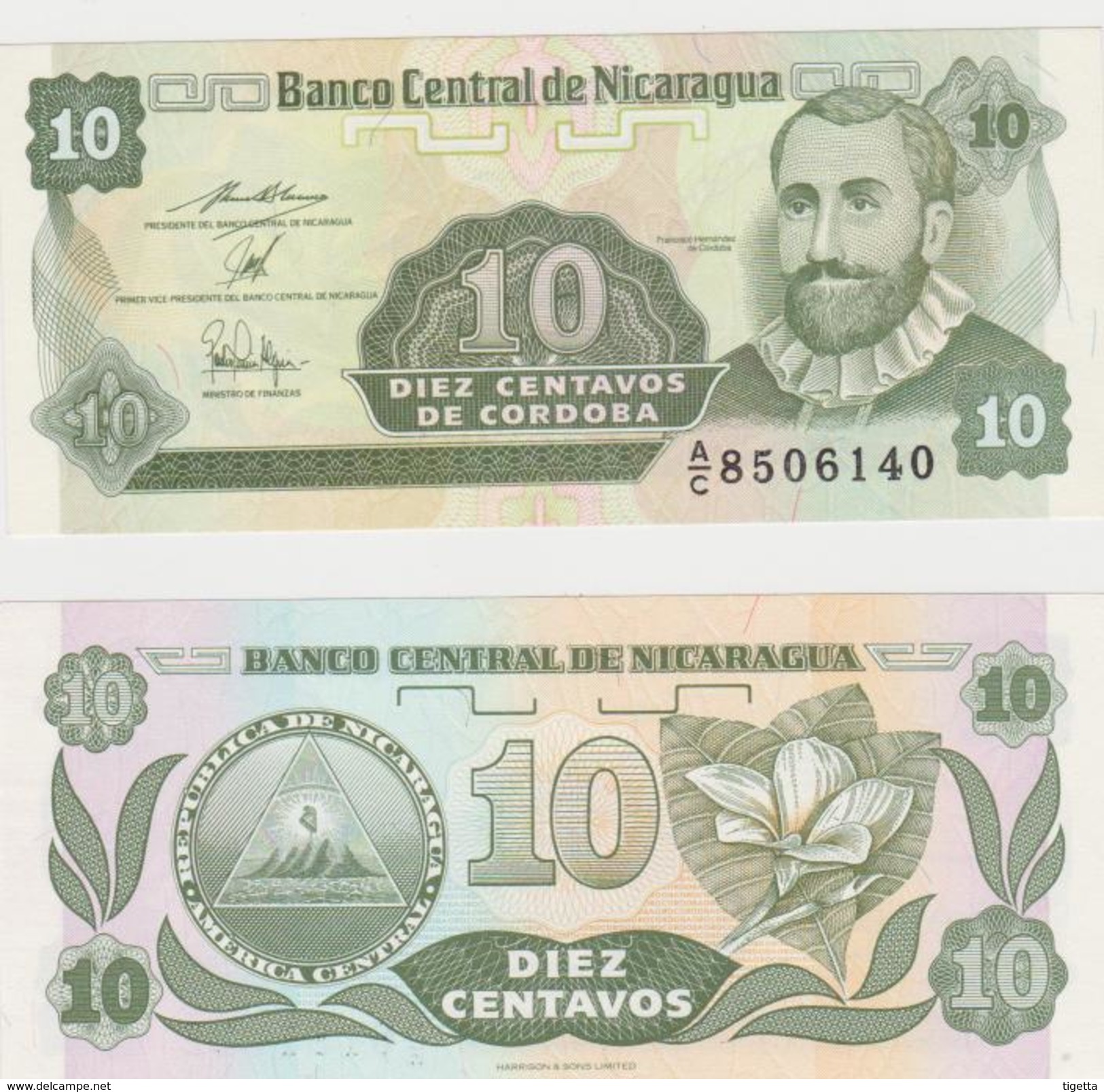 NICARAGUA  10 CENTAVOS 1991 FDS - Nicaragua