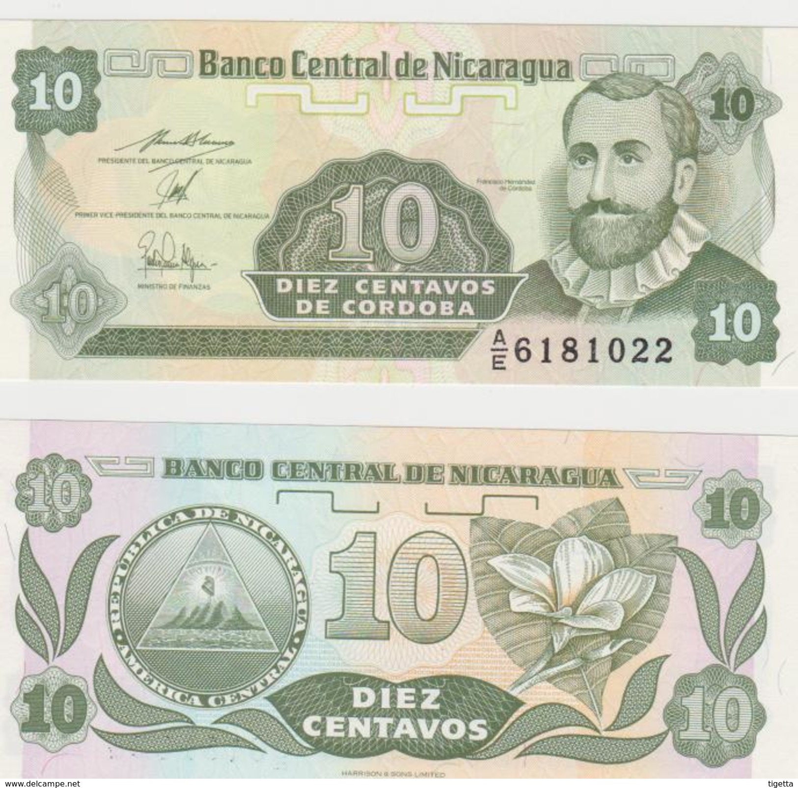 NICARAGUA  10 CENTAVOS 1991 FDS - Nicaragua