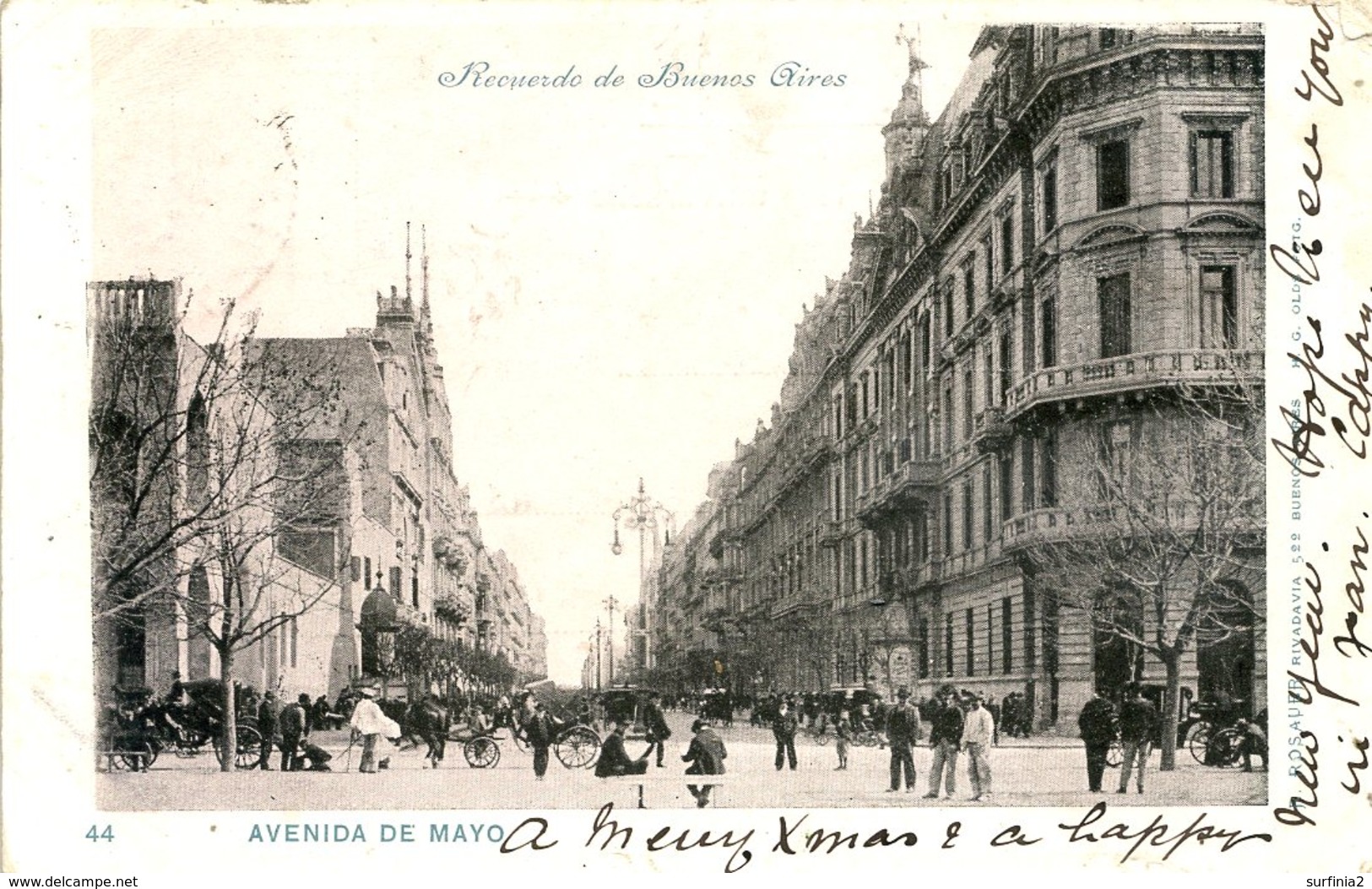 ARGENTINA - BUENOS AIRES - AVENIDA DE MAYO 1902  Arg177 - Argentina