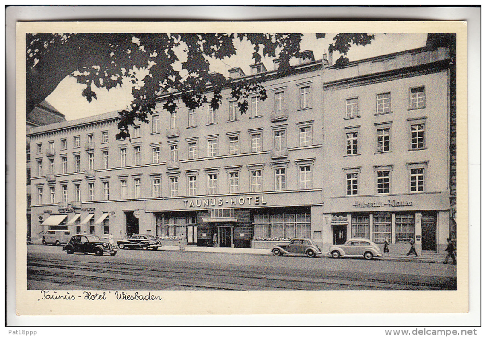 DEUTCHLAND Allemagne - WIESBADEN : Taunus Hotel - CPSM Dentelée Noir Et Blanc PF RARE ? (0 Sur Le Site) - - Wiesbaden