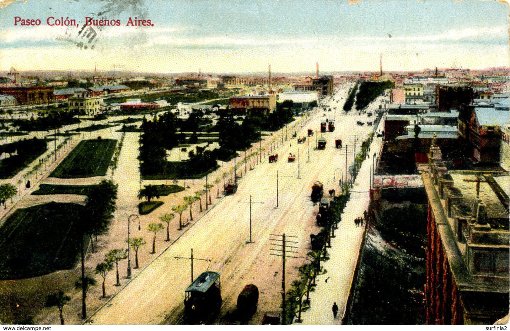 ARGENTINA - BUENOS AIRES - PASEO COLON 1911  Arg185 - Argentina