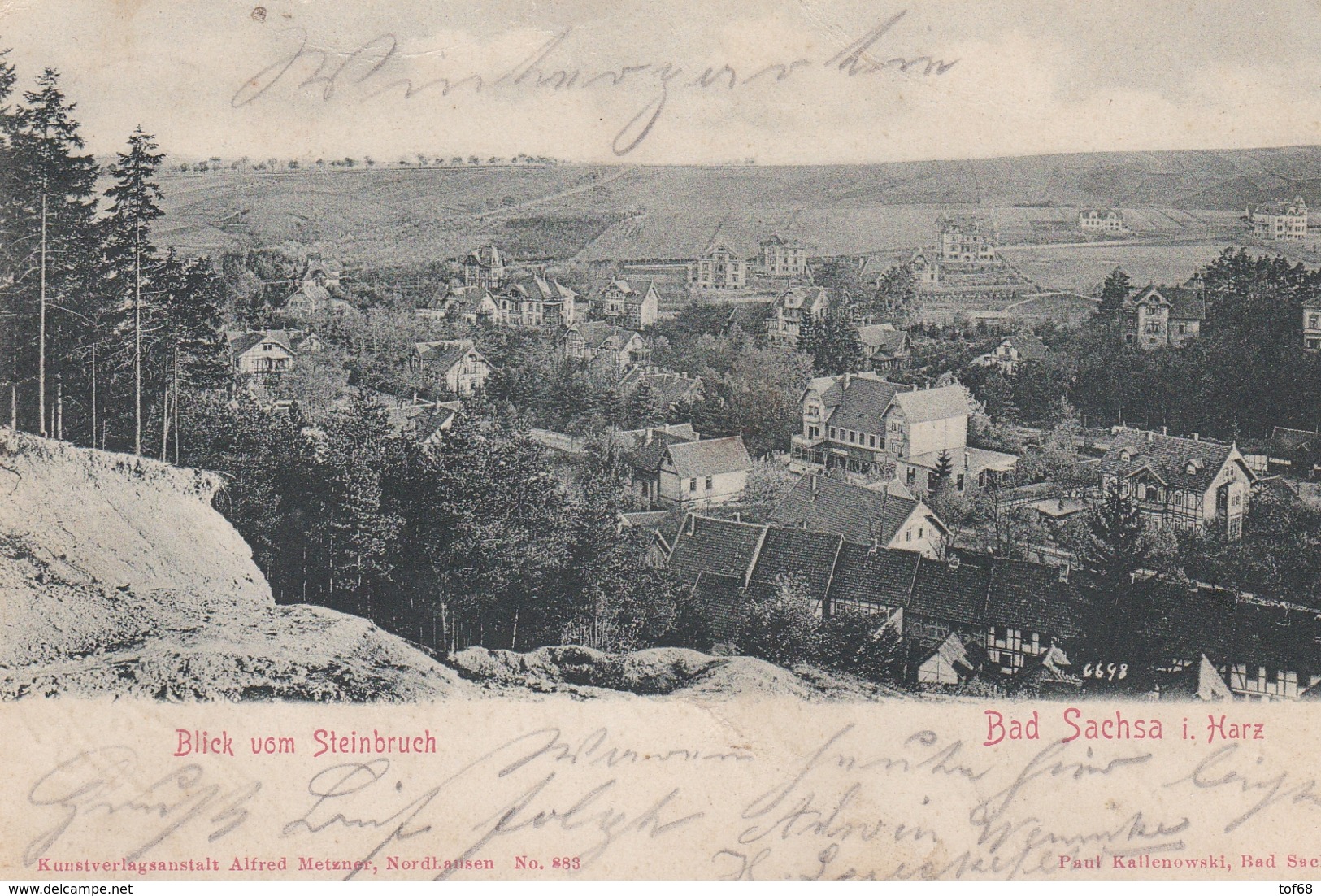 Bad Sachsa 1902 Blick Vom Steinbruch - Bad Sachsa