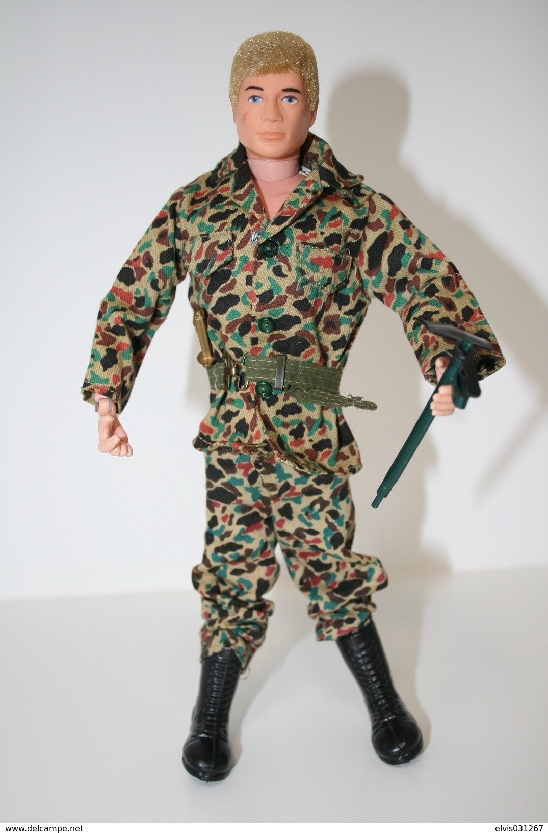 Vintage ACTION MAN : JUNGLE FIGHTER - Hard Hands - Original Hasbro 1960-70s - Palitoy - GI JOE - Action Man