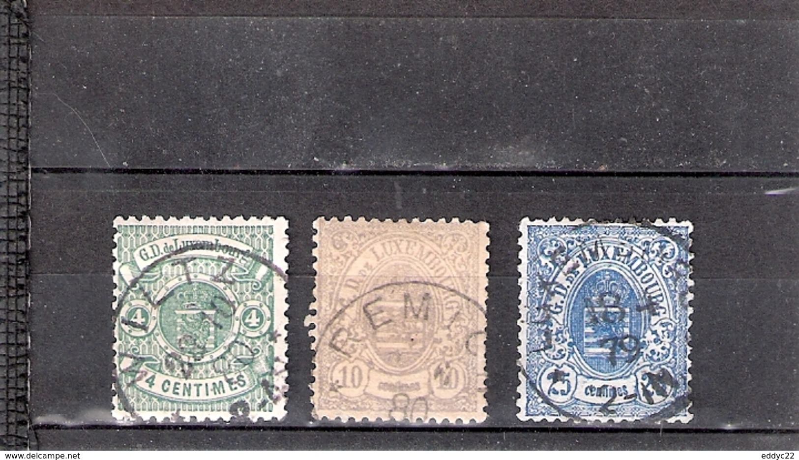 Luxembourg - N°28-30-32 - Obl/gest/used (à Voir) - 1859-1880 Wappen & Heraldik