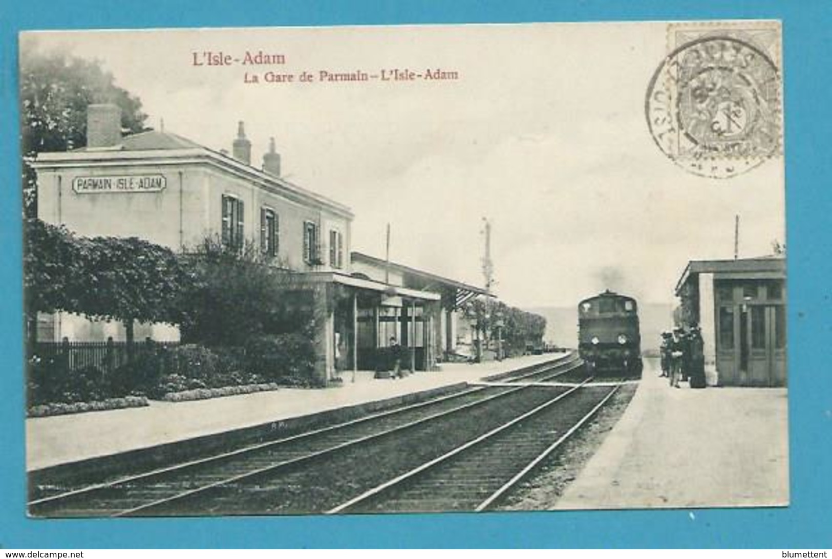 CPA 101 - Chemin De Fer Arrivée D'un Train En Gare De PARMAIN - L'ISLE-ADAM 95 - Parmain