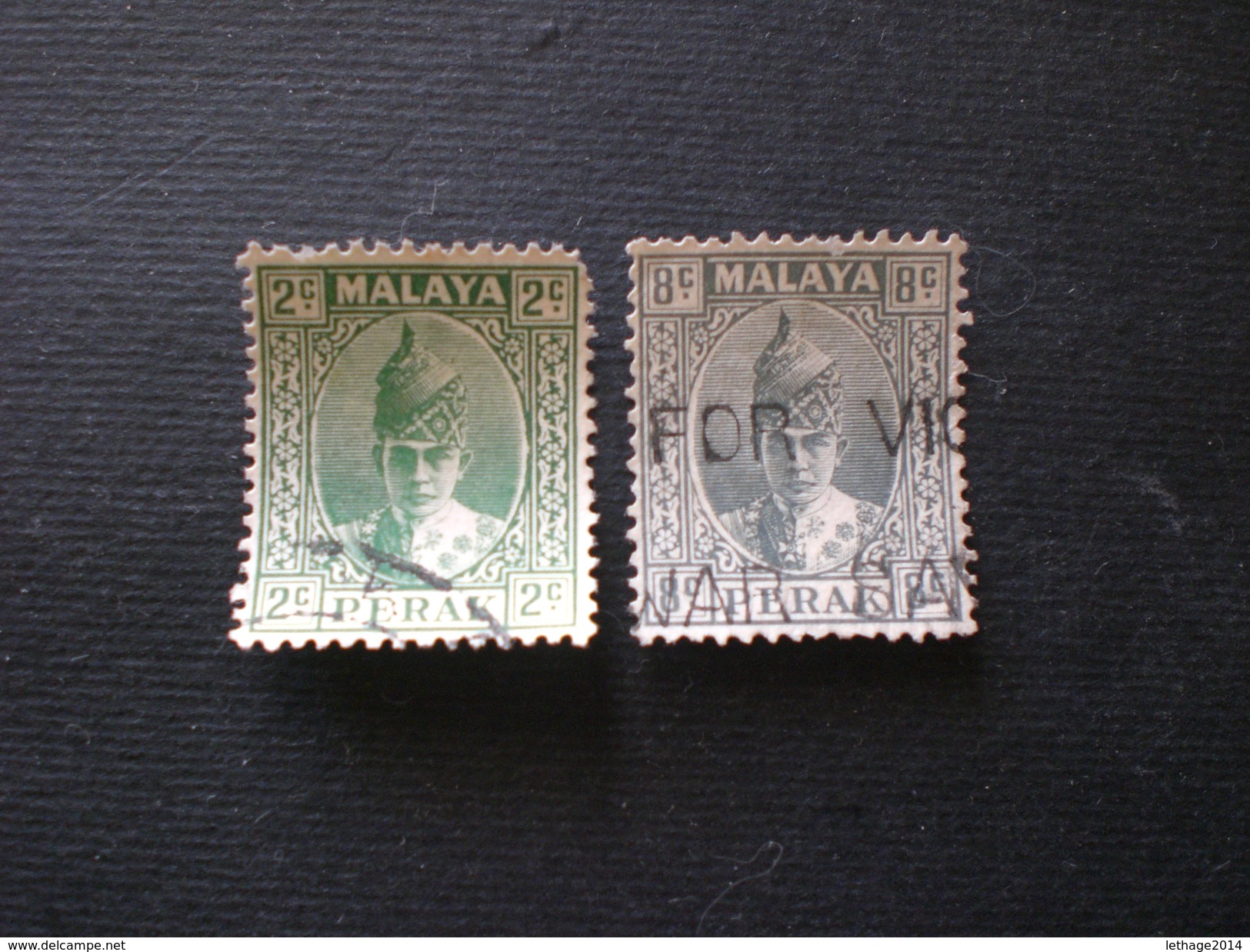 PERAK MALAYA 1938 SERIE COURANTE - Perak