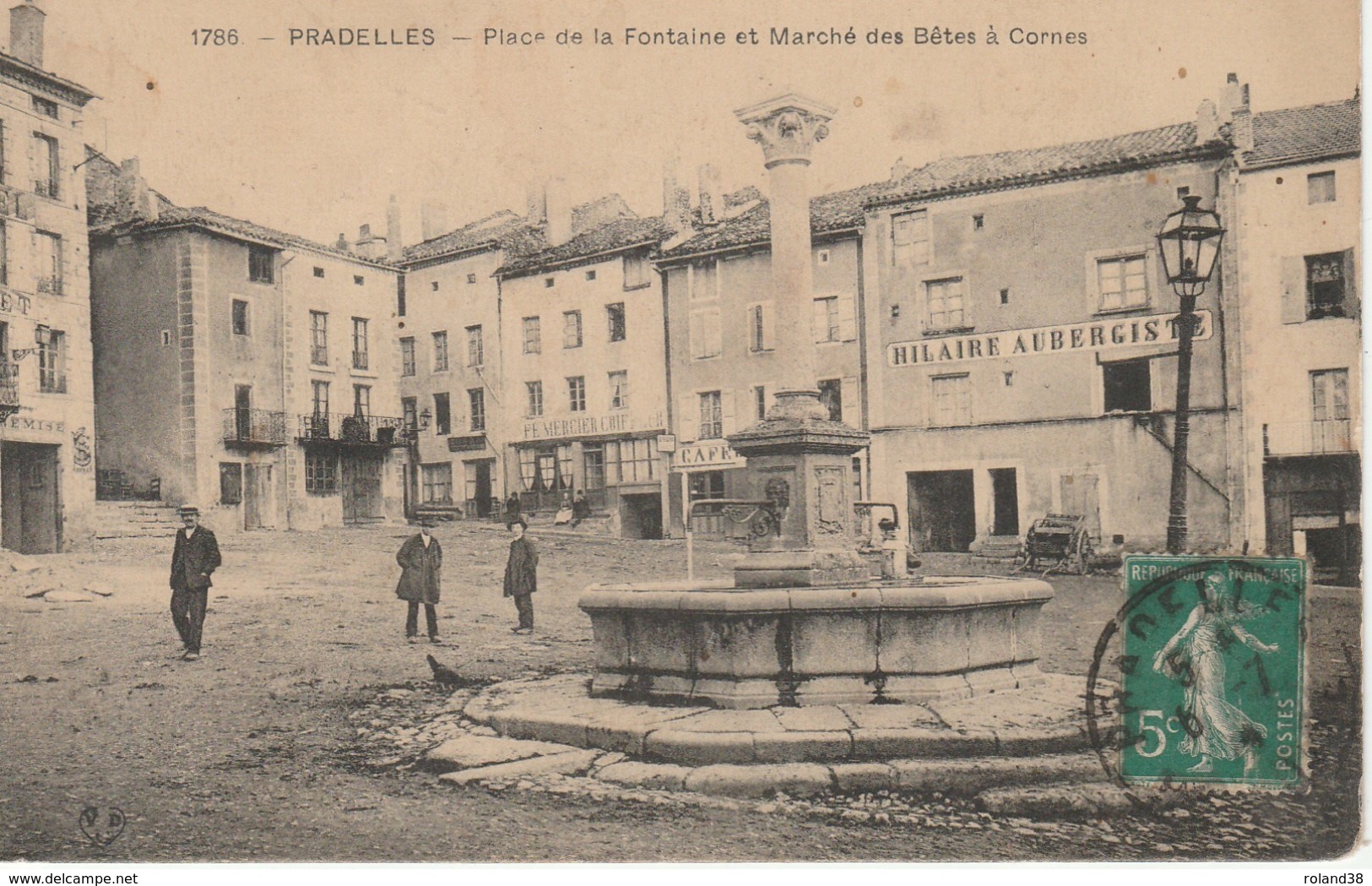 43 Pradelles Place De La Fontaine Et Marché Des Bêtes à Cornes - Other & Unclassified