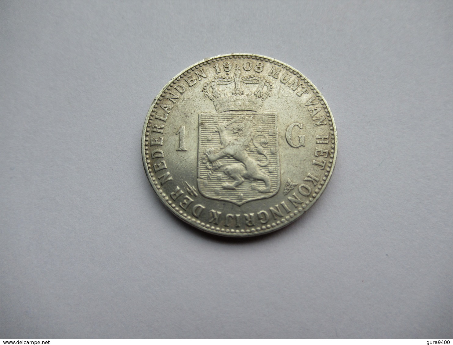 Nederland, 1 Gulden, 1908 - 1 Gulden