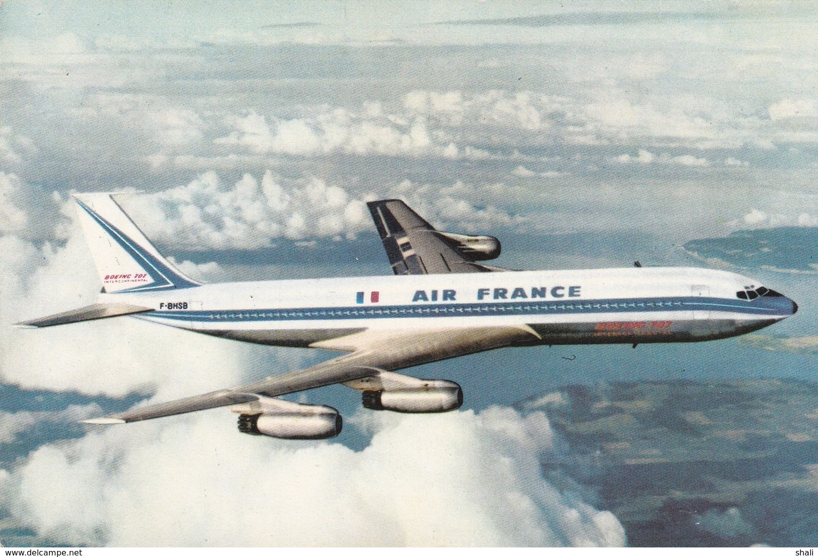 CPSM AIR FRANCE BOEING 707 INTERCONTINENTAL - Sonstige & Ohne Zuordnung