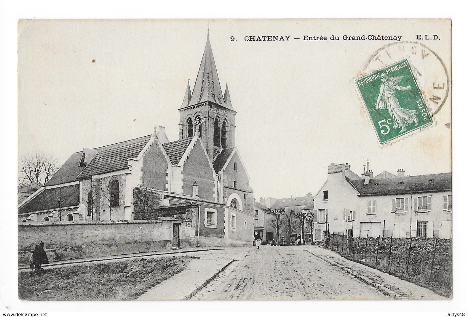 CHATENAY  (cpa 92)   Entrée Du Grand Châtenay -   - L 1 - Chatenay Malabry