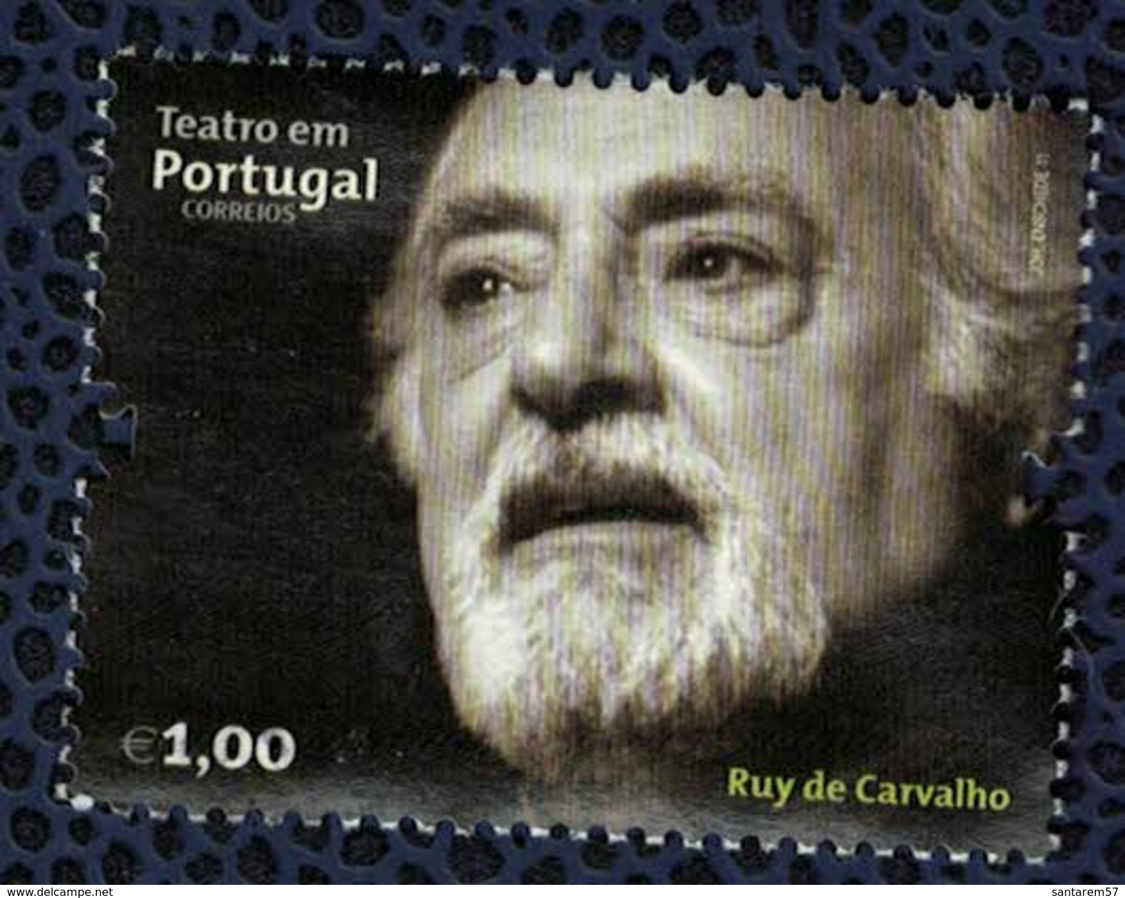 Portugal 2011 Stamp Théâtre Acteur Ruy De Carvalho SU - Gebraucht