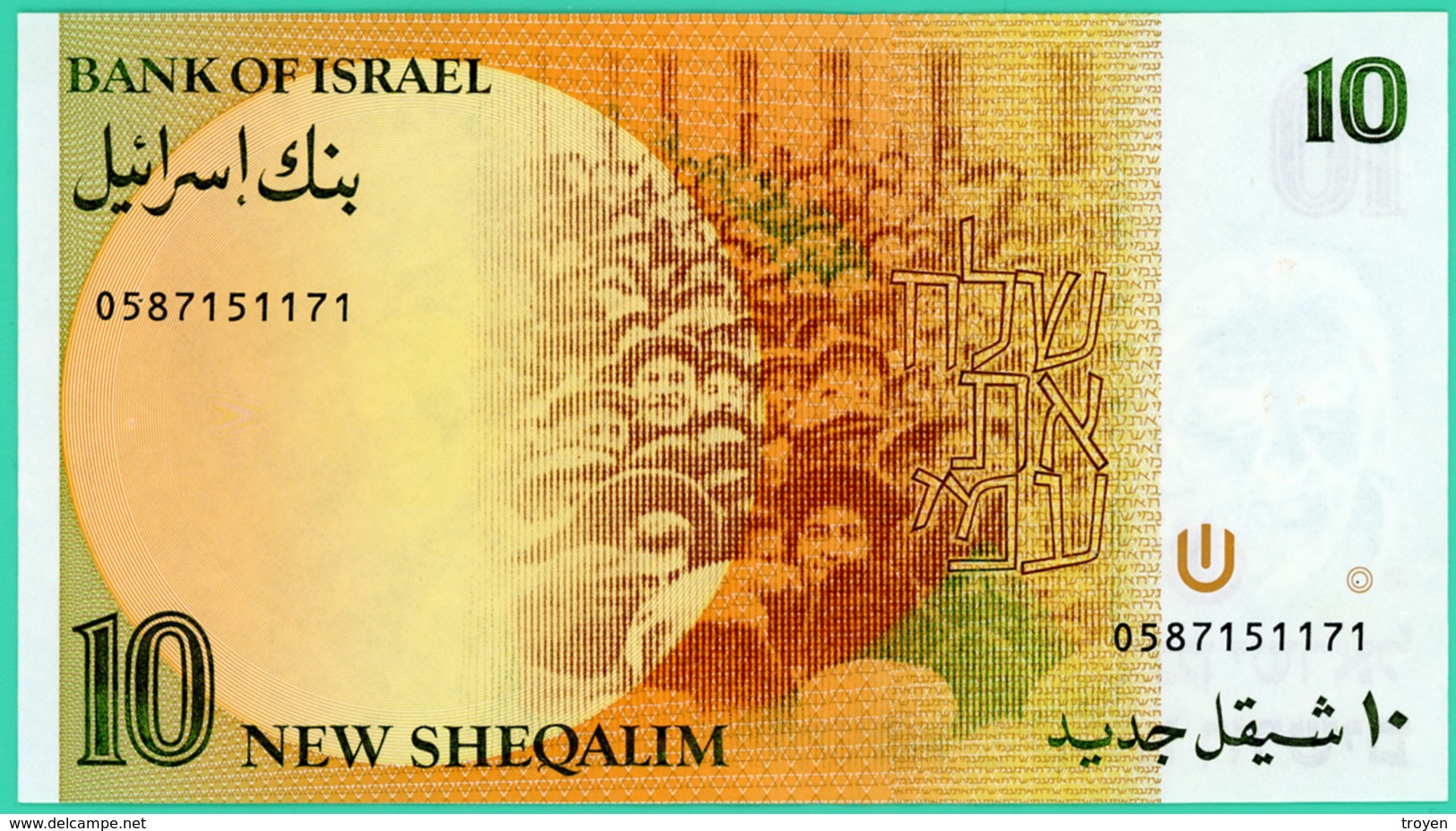 10 Sheqalim  - Israel -   1987 - N° 0587151171 - Spl - - Israel