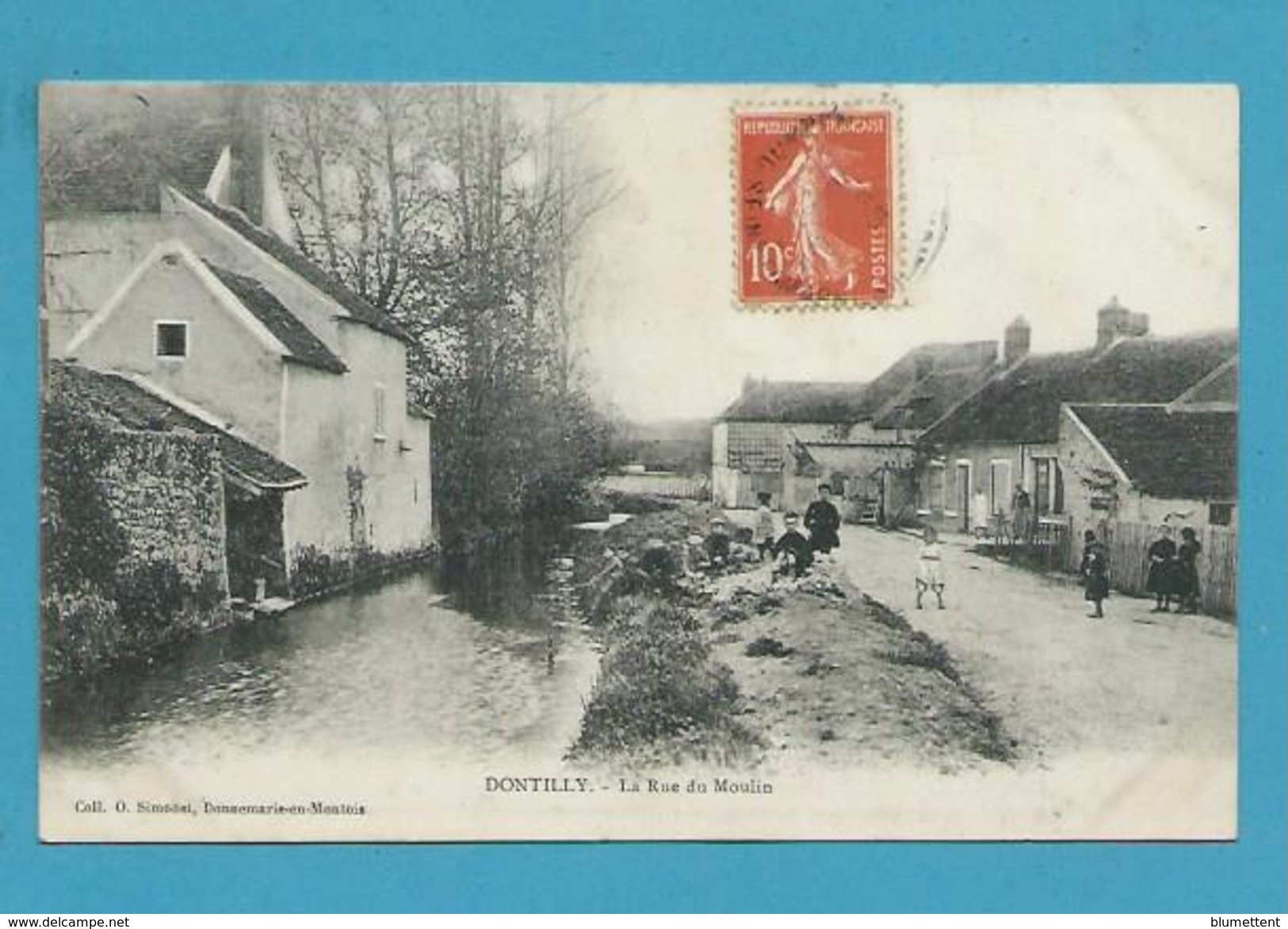 CPA - La Rue Du Moulin DONNEMARIE DONTILLY 77 - Donnemarie Dontilly