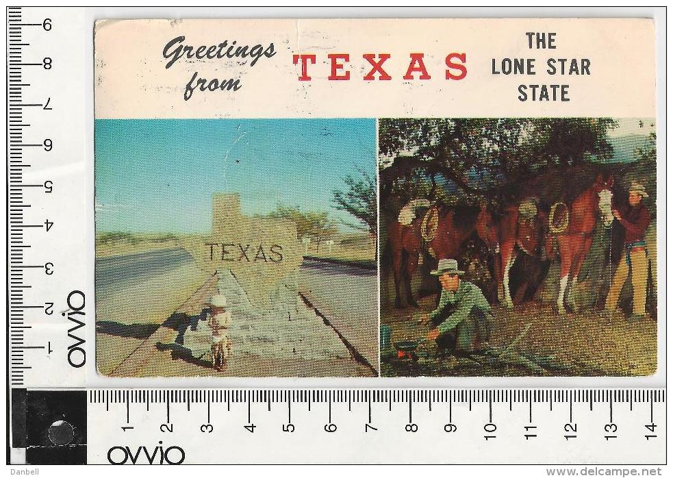 USA) TEXAS EL PASO- Ingresso Nel Texas  - 1970 Viaggiata - El Paso