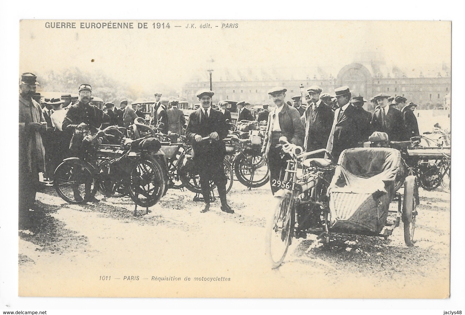 PARIS  (cpa 75)  Guerre Européenne De 1914 - Réquisition De Motocyclettes -   - L 1 - Petits Métiers à Paris