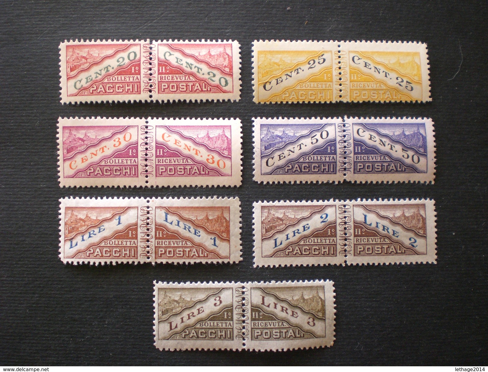 SAN MARINO 1945 PACCHI POSTALI  MLH - Parcel Post Stamps