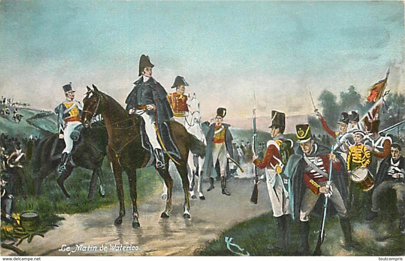 TC-T-17-185 :    NAPOLEON. A WATERLOO. AU MATIN - Histoire