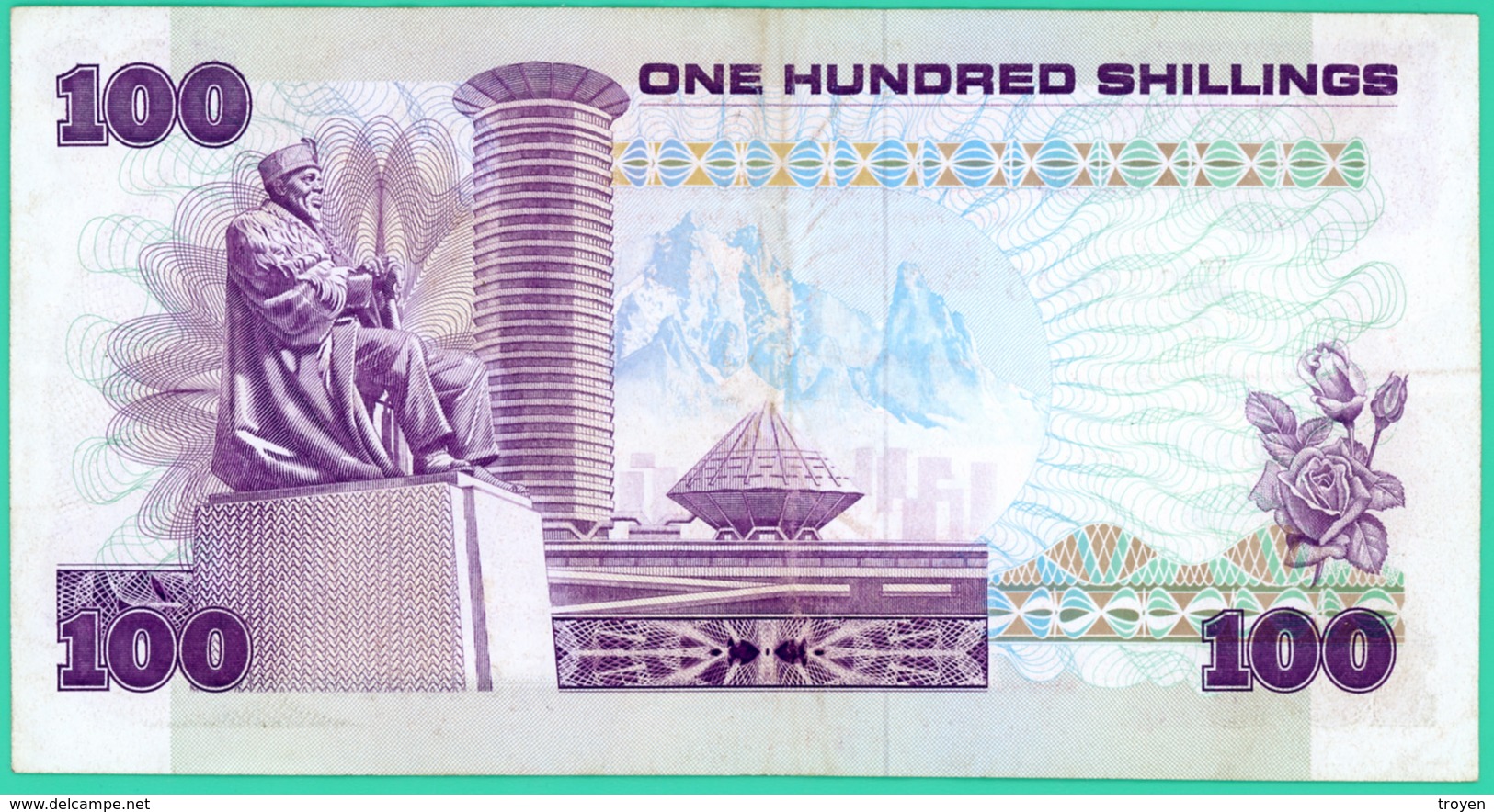 100 Shilings - Kenya - Juillet 1988 - N° F/72 949045 - Sup - - Kenya