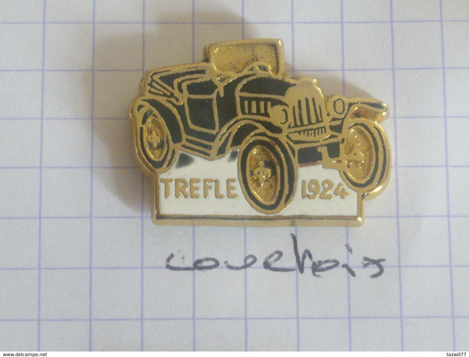 Pin's CITROEN Trefle 1924 Signé Courtois - Citroën