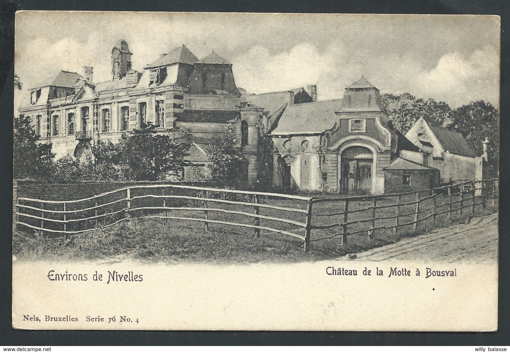 +++ CPA - Environs De Nivelles - Château De La Motte à BOUSVAL - Nels Série 76 N° 4  // - Genappe