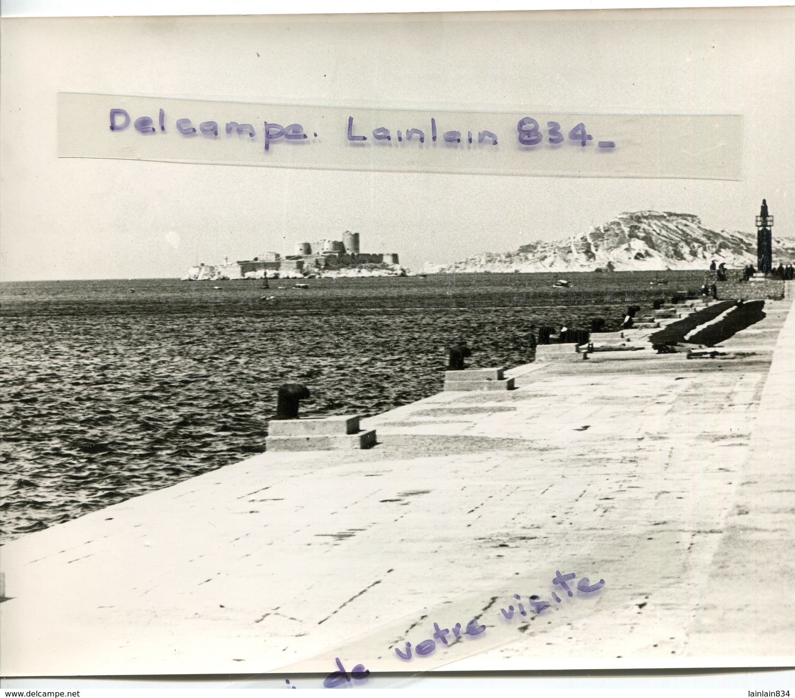 -  MARSEILLE - Grande Photo, Sortie Du Port, La Joliette, Phare, Château D'If, Iles, Reproduction, ,TBE. - Other & Unclassified