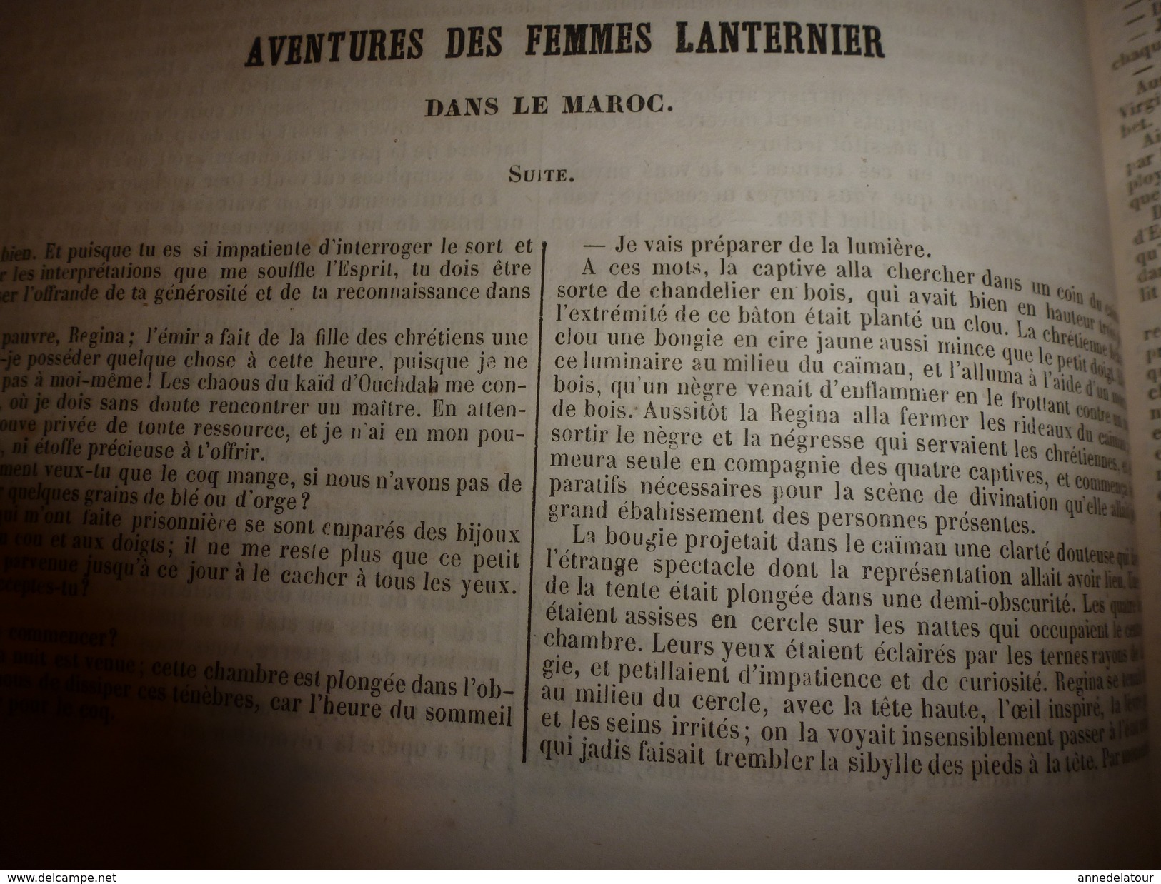 1849  Romans,Contes et Nouvelles illustrés: Aventures des Femmes Lanternier au Maroc;La Femme,Le mari et l'Amant; etc