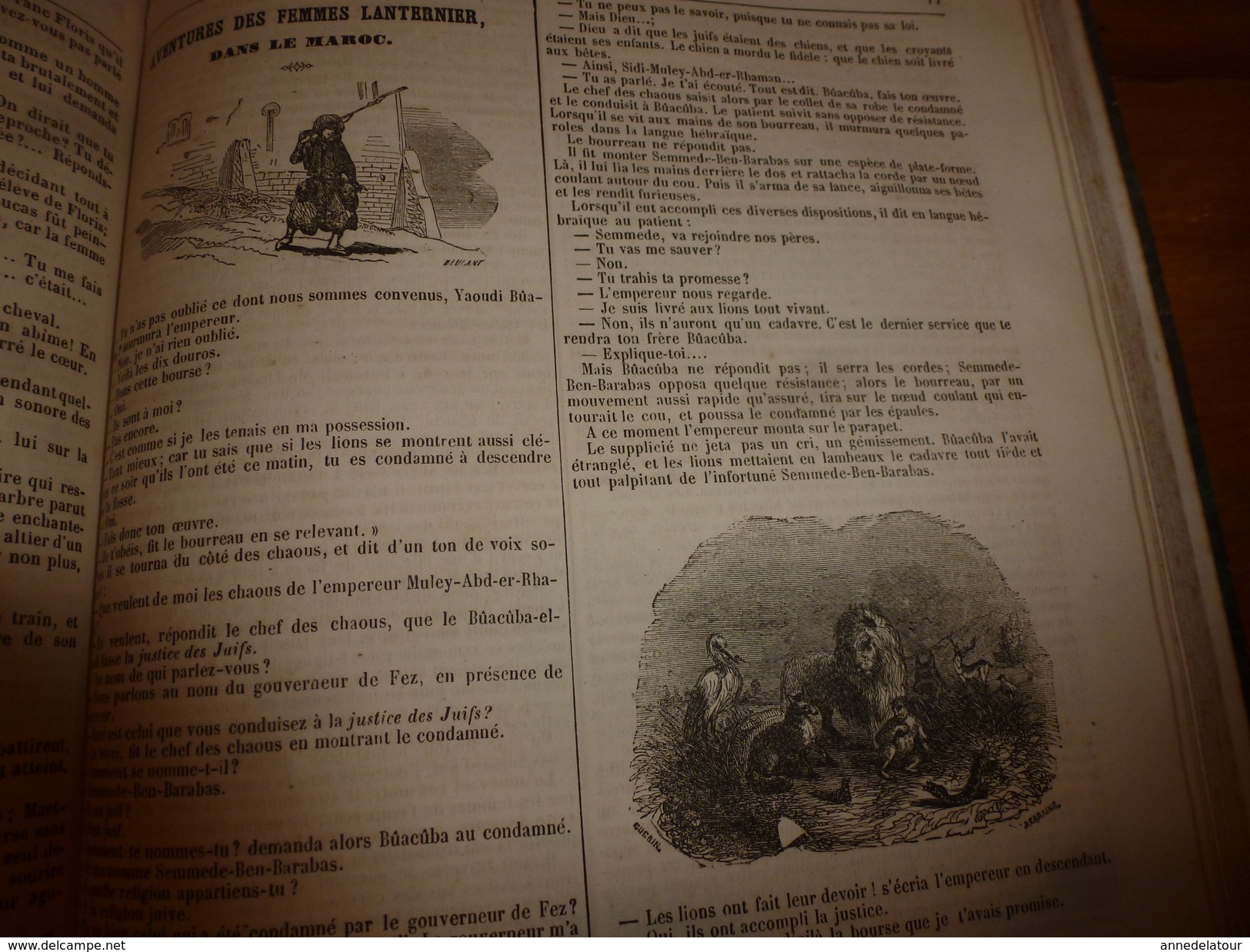 1849  Romans,Contes et Nouvelles illustrés: Aventures des Femmes Lanternier au Maroc;La Femme,Le mari et l'Amant; etc