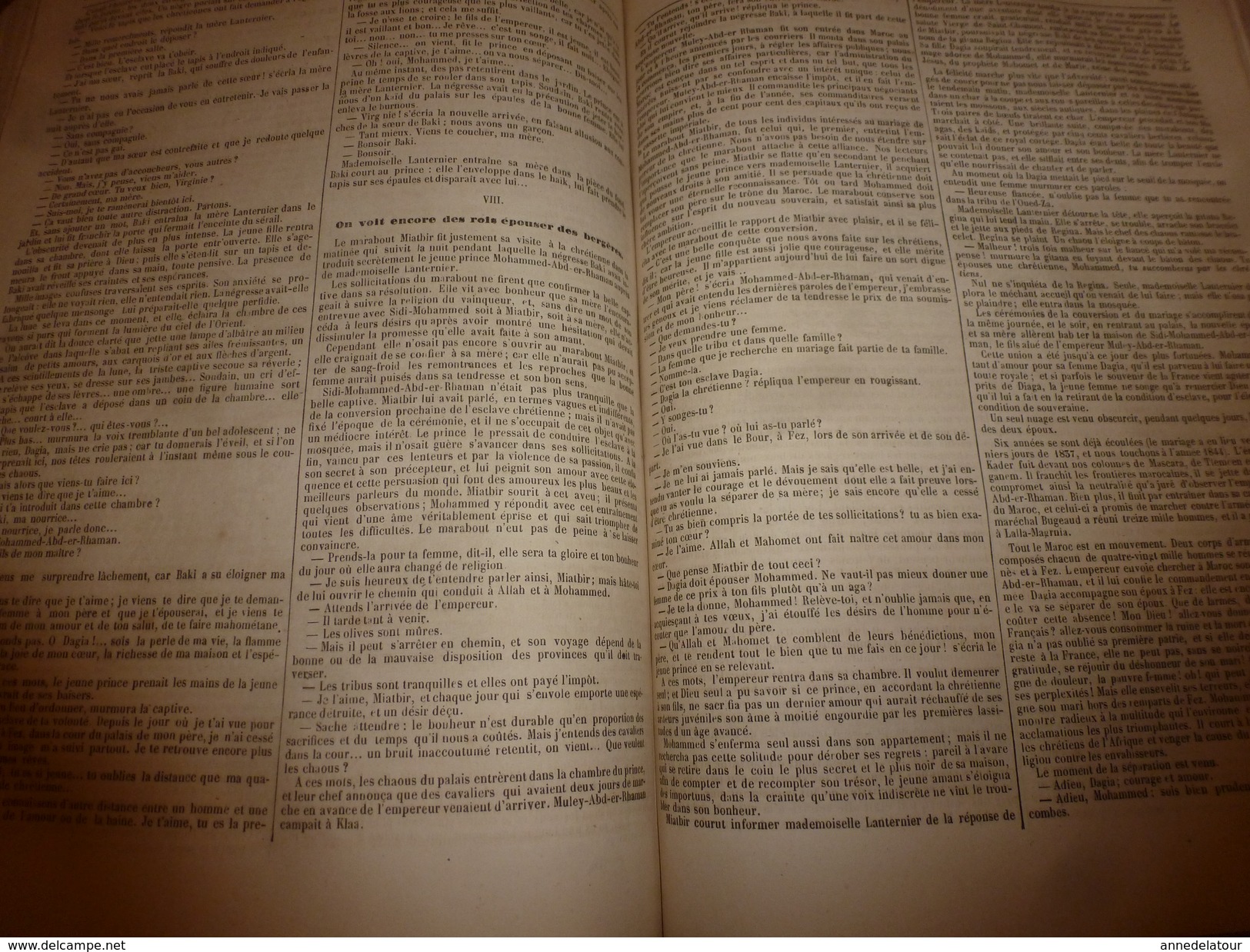 1849  Romans,Contes et Nouvelles illustrés: Aventures des Femmes Lanternier au Maroc;La Femme,Le mari et l'Amant; etc