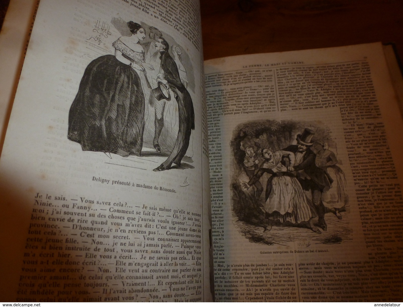1849  Romans,Contes et Nouvelles illustrés: Aventures des Femmes Lanternier au Maroc;La Femme,Le mari et l'Amant; etc