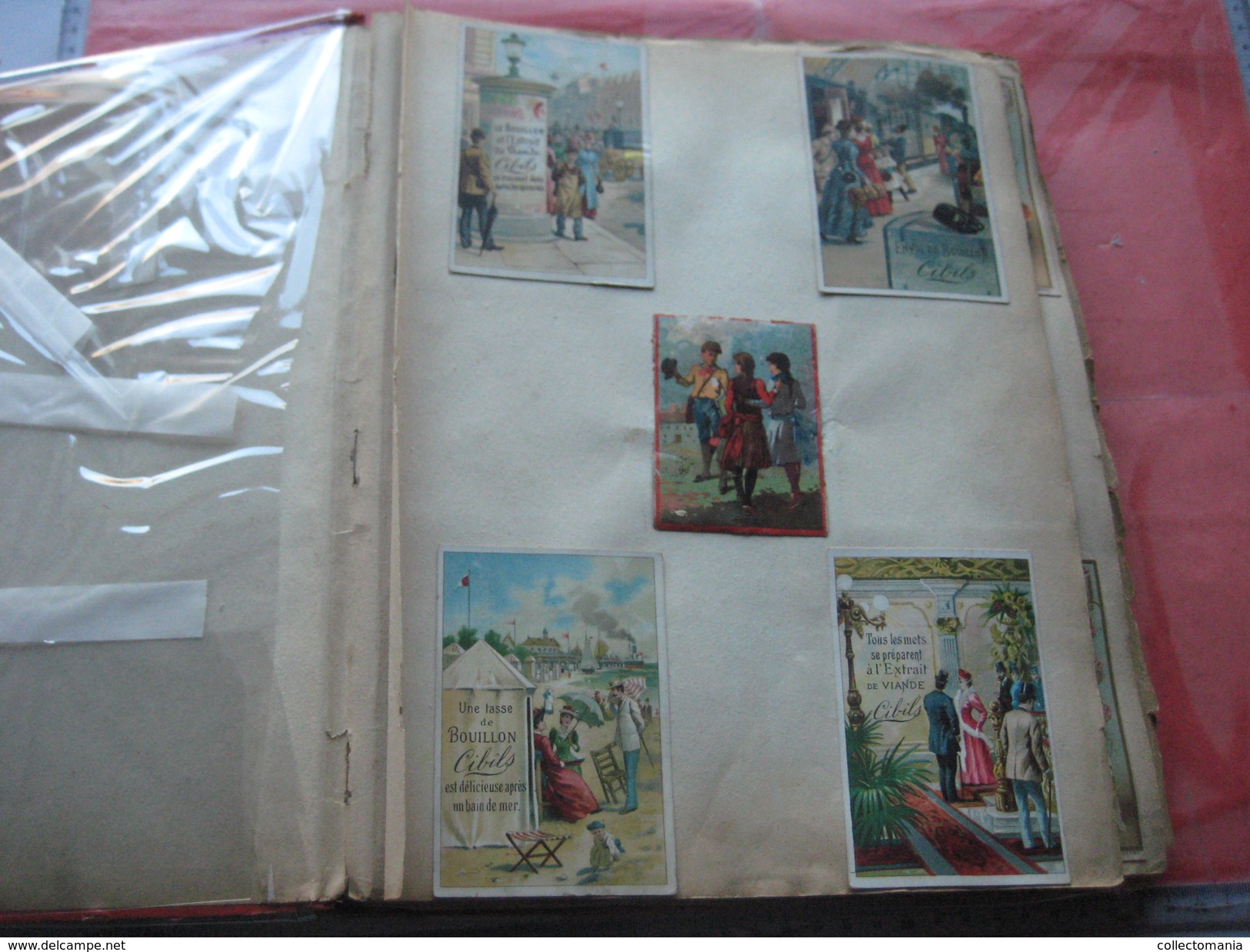 Album c1890, all thematic many litho advertising compl sets, hundreds of trade cards : Liebig, Huntley, many topics