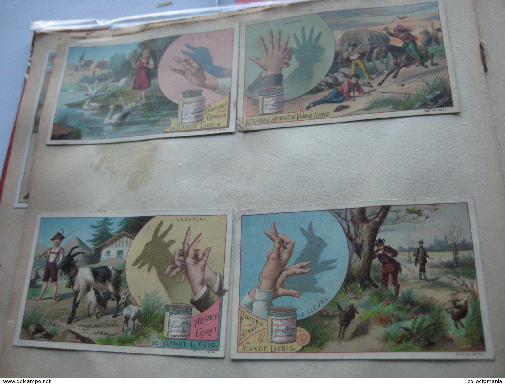 Album c1890, all thematic many litho advertising compl sets, hundreds of trade cards : Liebig, Huntley, many topics