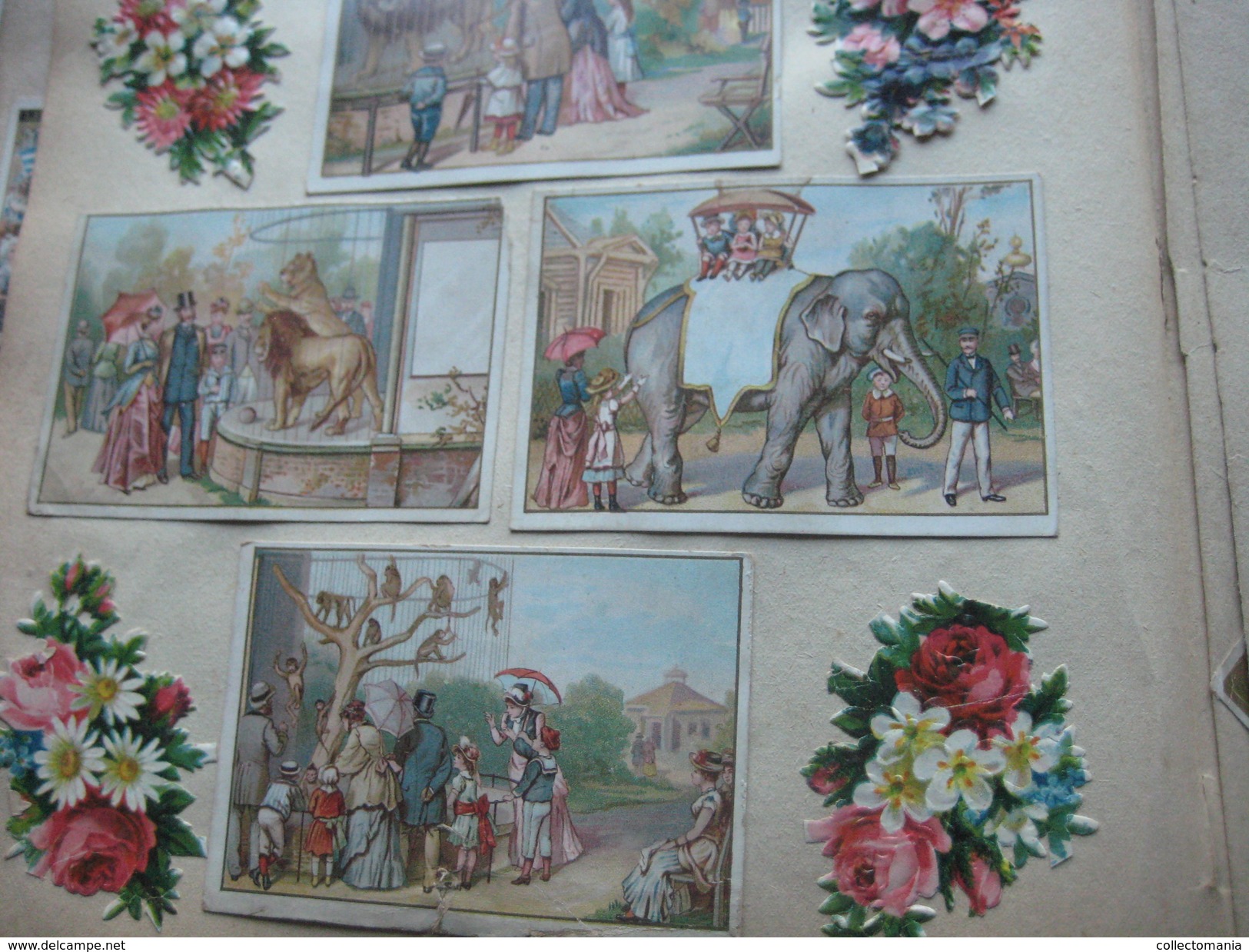 Album c1890, all thematic many litho advertising compl sets, hundreds of trade cards : Liebig, Huntley, many topics