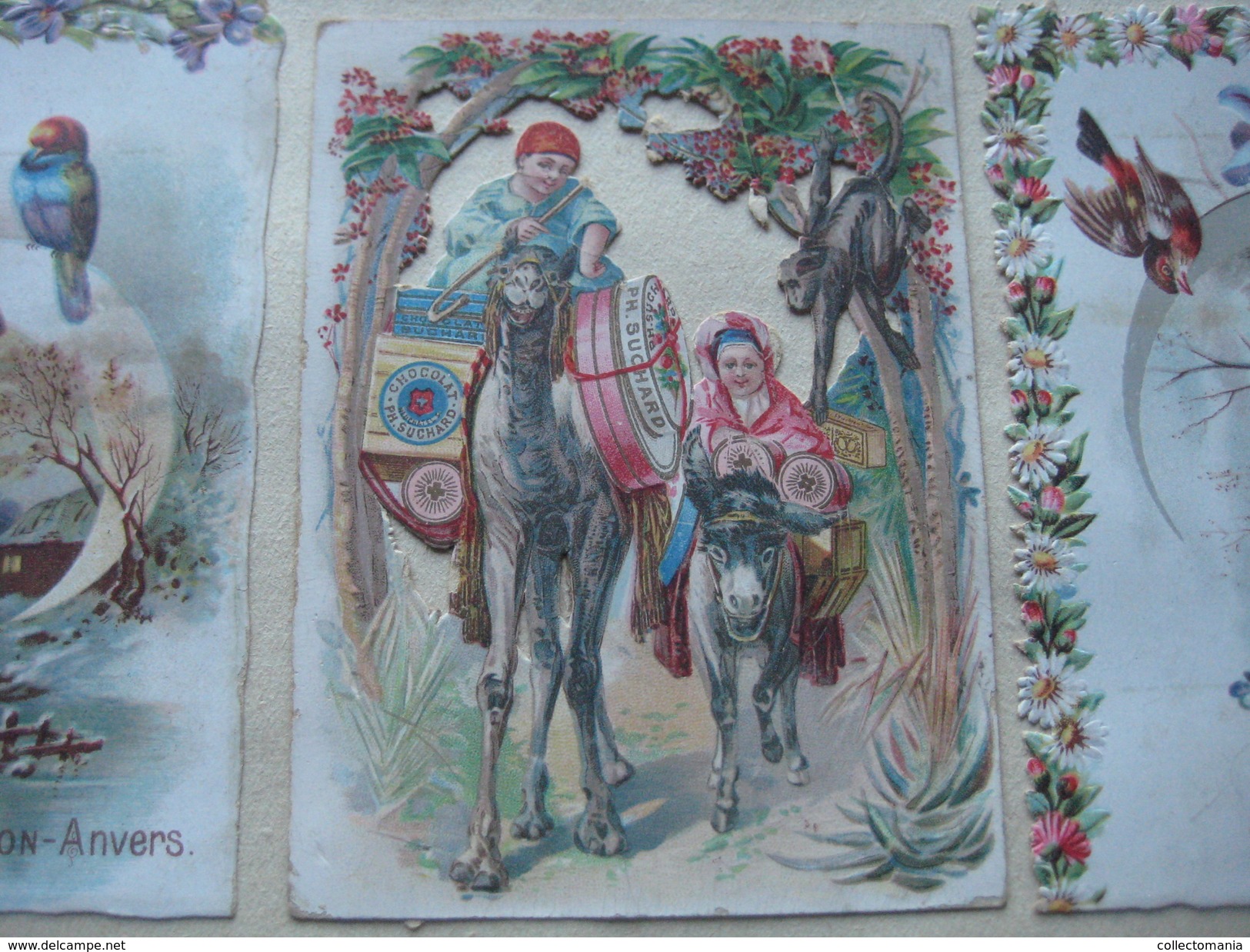 Album c1890, all thematic many litho advertising compl sets, hundreds of trade cards : Liebig, Huntley, many topics