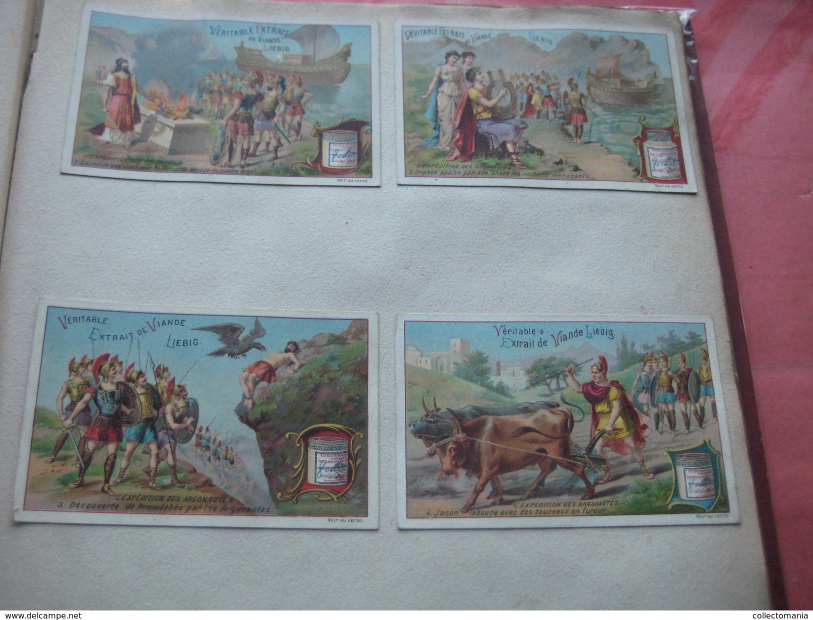 Album c1890, all thematic many litho advertising compl sets, hundreds of trade cards : Liebig, Huntley, many topics