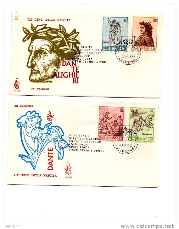 Fa115 - VATICANO FDC 1965 ( Ed. VENETIA ) : DANTE - FDC