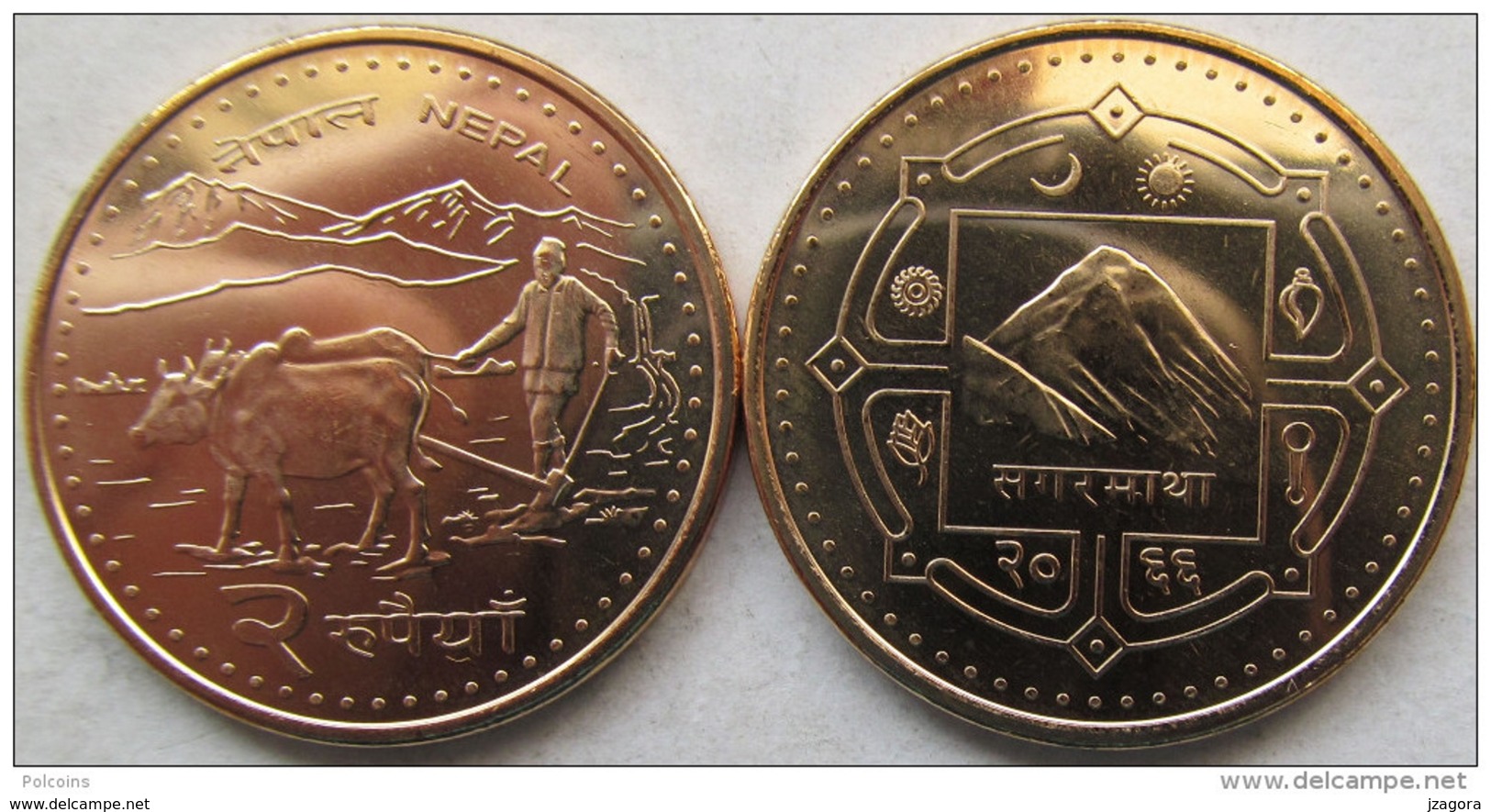 NEPAL 2007 2 RUPEE COIN MT. EVEREST UNC - Otros – Asia