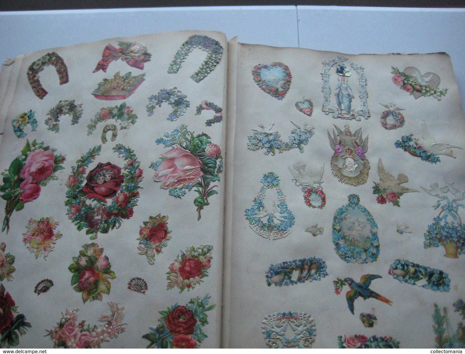 tres ancien epaix (dikke) Album chromos Glanzbilder far before 1900 also advertising cards, expo 1900 & postman SERIE
