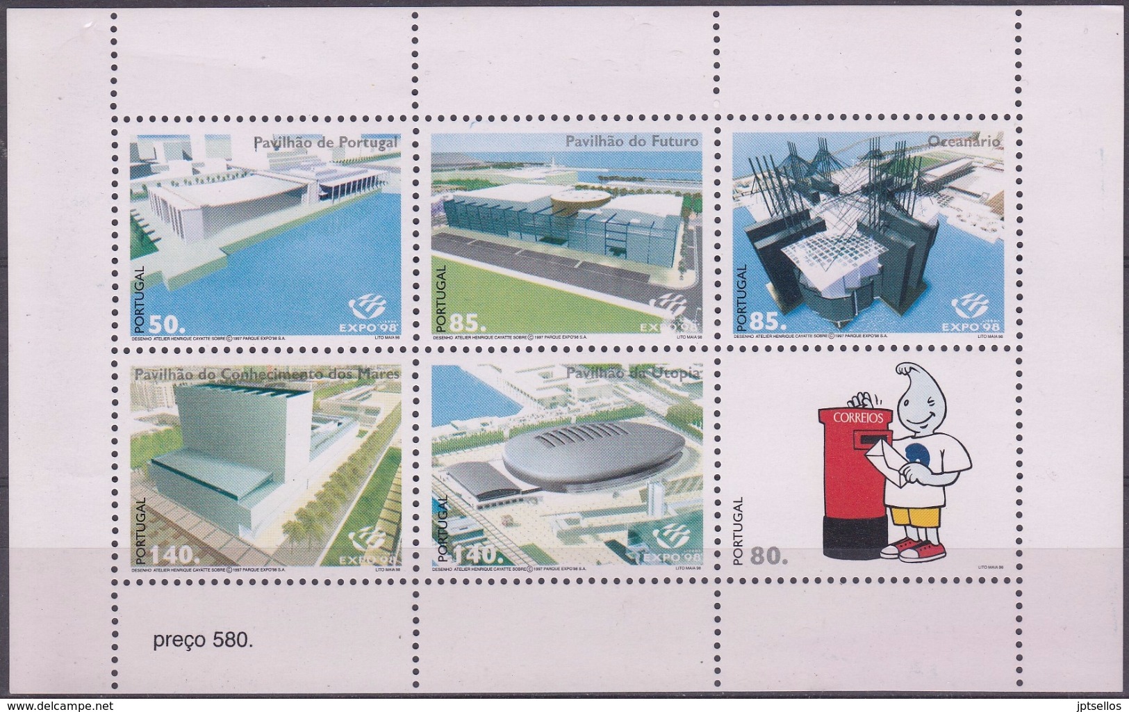 PORTUGAL 1998 Nº 2238/42 + 2266 EN HB NUEVO - Blocks & Sheetlets