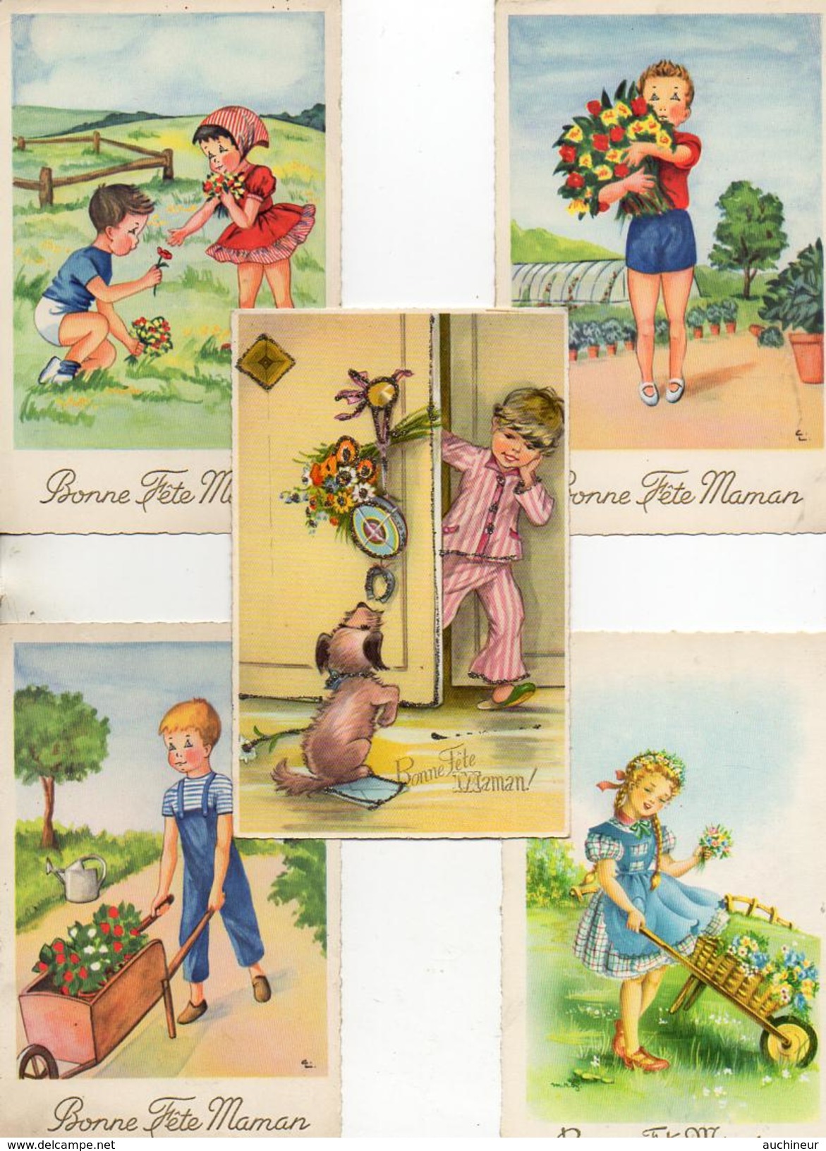 Bonne Fête Maman ,fête Des Mères X 10 Cartes Différentes - Mother's Day