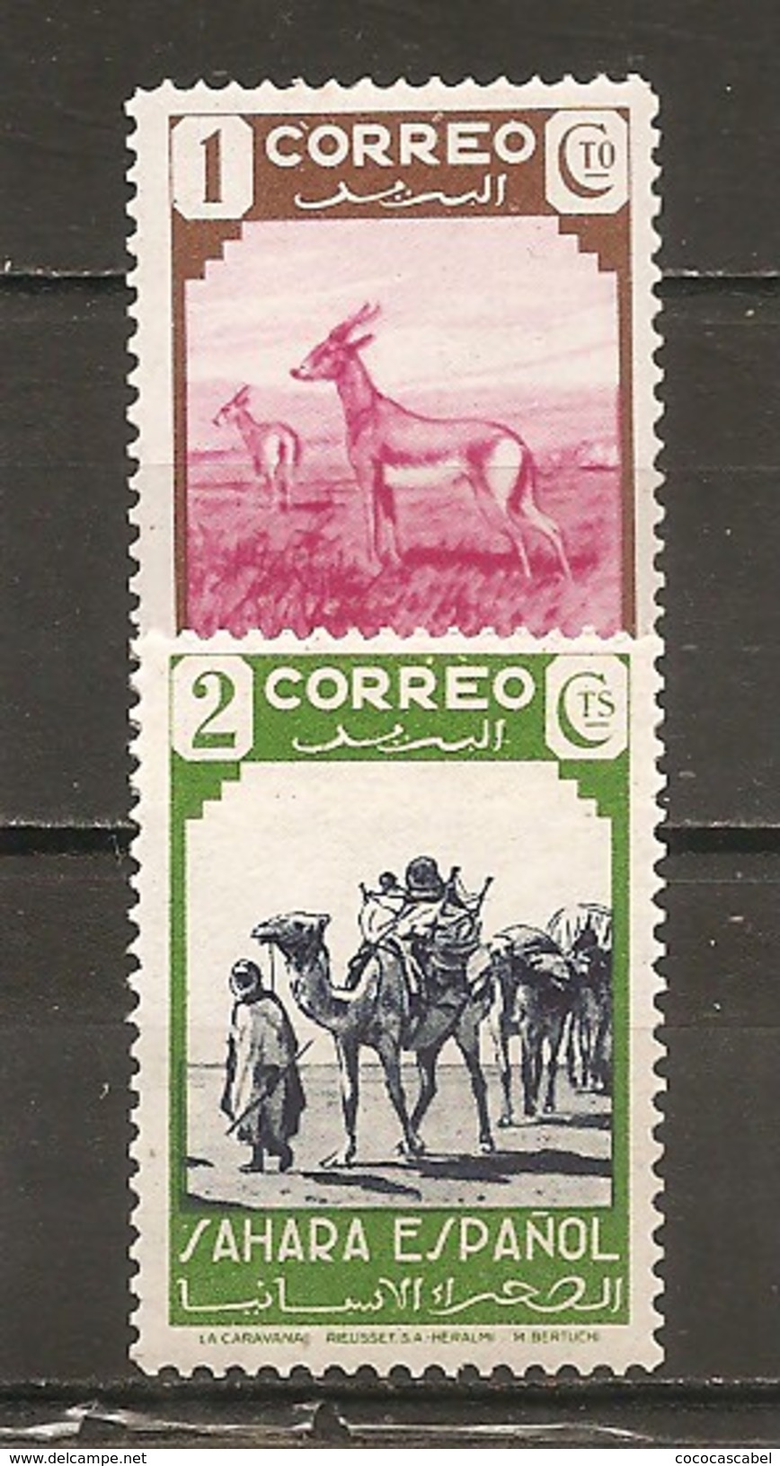 Sahara - Edifil 63-64 - Yvert 61-62 (MNH/**) - Sahara Español