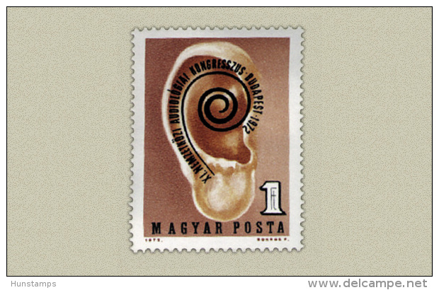 Hungary 1972. Audiologia Congress Stamp MNH (**) Michel: 2811 / 0.50 EUR - Ungebraucht