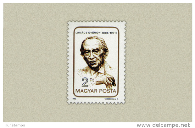 Hungary 1985. Gyorgy Lukacs Stamp MNH (**) Michel: 3747 / 0.50 EUR - Unused Stamps