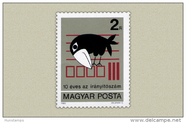 Hungary 1983. Post Pigeon Stamp MNH (**) Michel: 3596 / 0.50 EUR - Unused Stamps