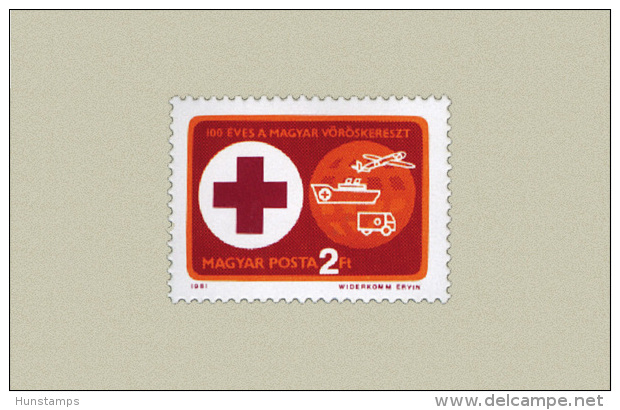 Hungary 1981. Red Cross Stamp MNH (**) Michel: 3495 / 0.50 EUR - Unused Stamps